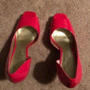 Hot Fuchsia Pumps by Jessica Simpson.
